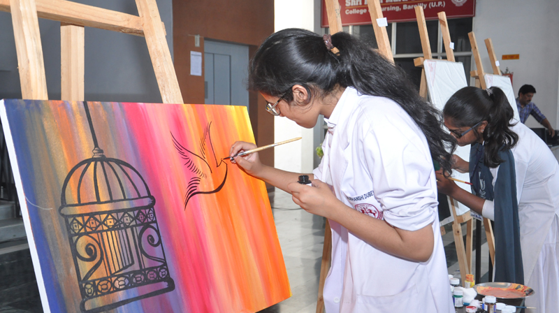 In art competition Afghan youth draw against violence  UNAMA