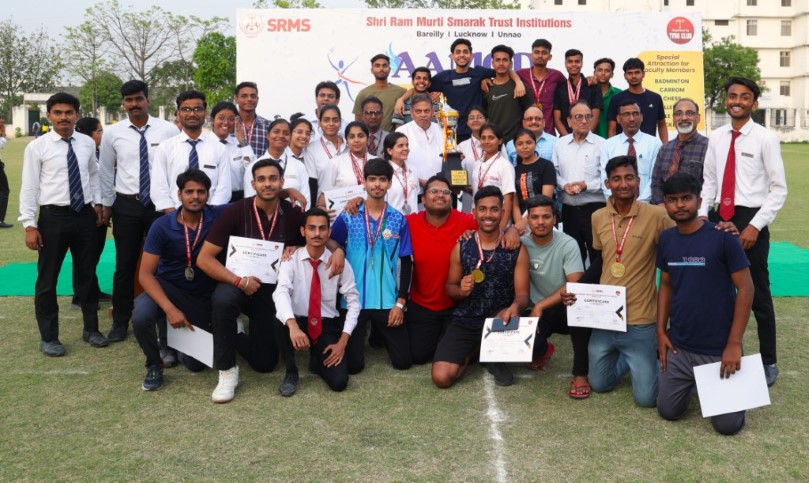 SRMS ENGINEERING COLLEGE’s ANNUAL SPORTS FEST ‘AAMOD 2024’ WRAPS UP WITH SPECTACULAR PRIZE DISTRIBUTION CEREMONY; SRMS CET GRABS OVERALL CHAMPIONSHIP TROPHY!