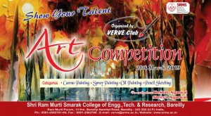 SRMSCET&R is going to organize an Art Competition on 28th March, 2019