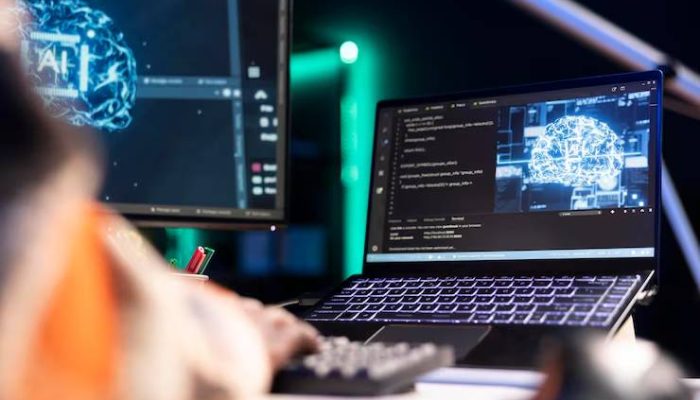 black-man-programmer-manages-code-scripts-artificial-intelligence_482257-121380