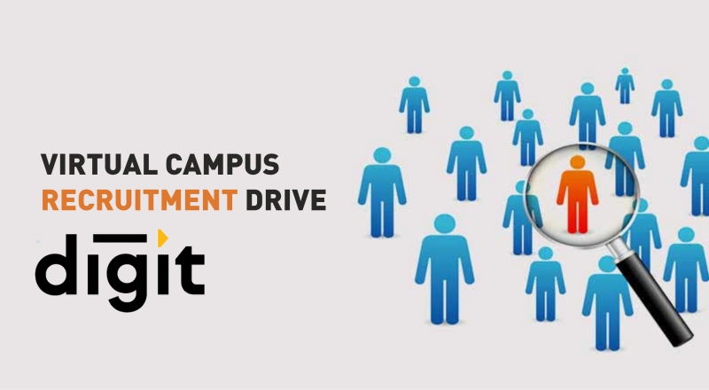 Virtual Campus  Recruitment Drive of GO DIGIT GENERAL INSURANCE LTD