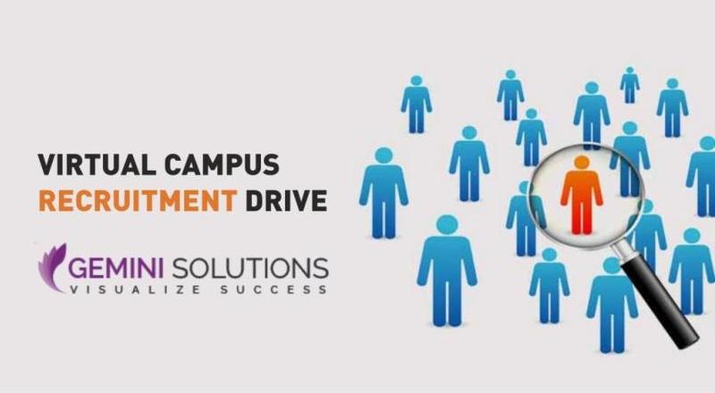 SRMS CET AND SRMS CETR ORGANIZED A ‘VIRTUAL’ PLACEMENT#23 DRIVE TO Gemini Solutions Private Limited