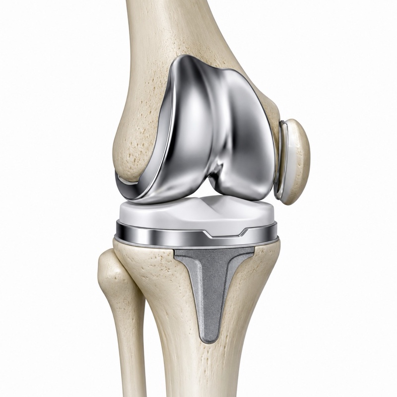 Total Knee Joint Replacement — Metal Implant Anatomy | SRMS Goodlife Hospital