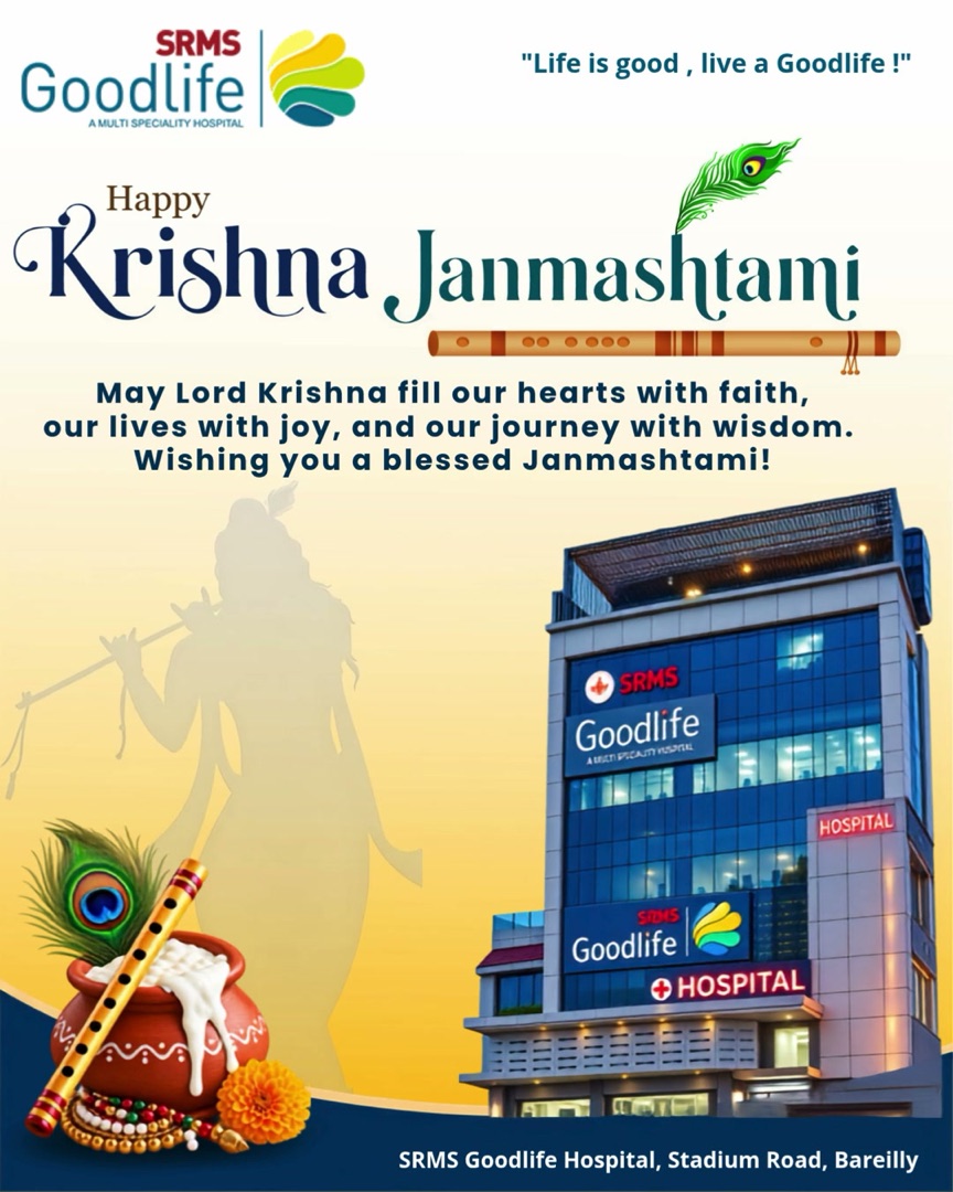 Happy Krishna Janmashtami 2026 — SRMS Goodlife Hospital