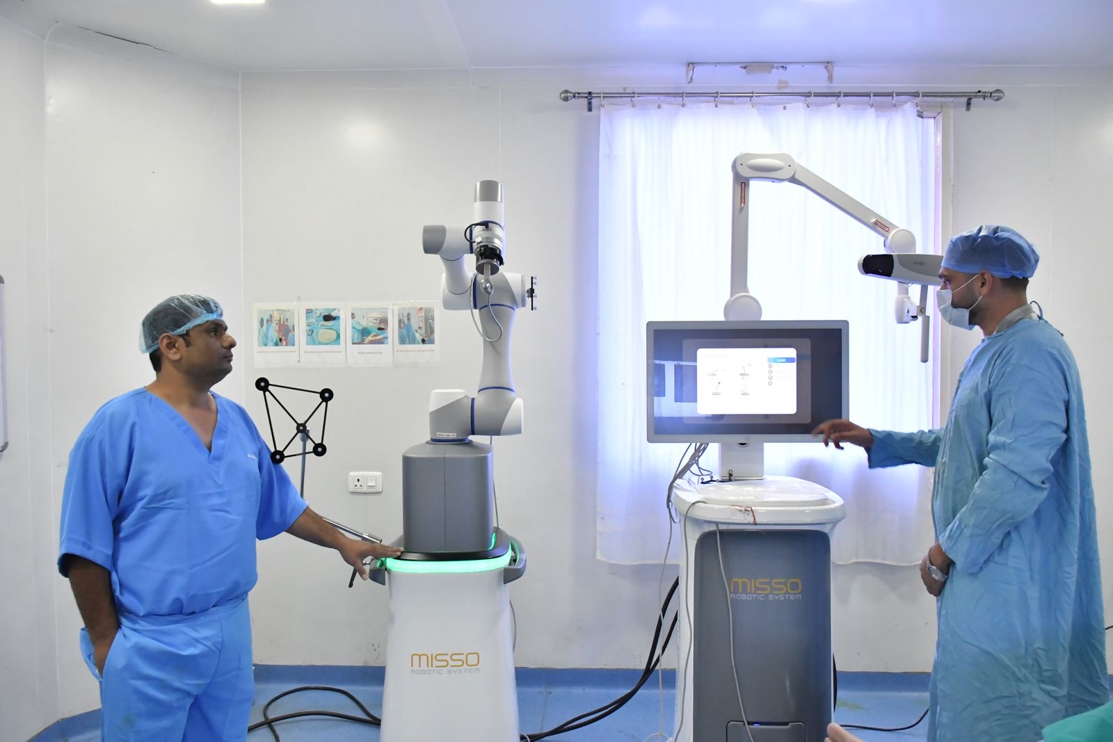 MISSO Robotic System in the operating theatre at SRMS Goodlife Hospital, Bareilly