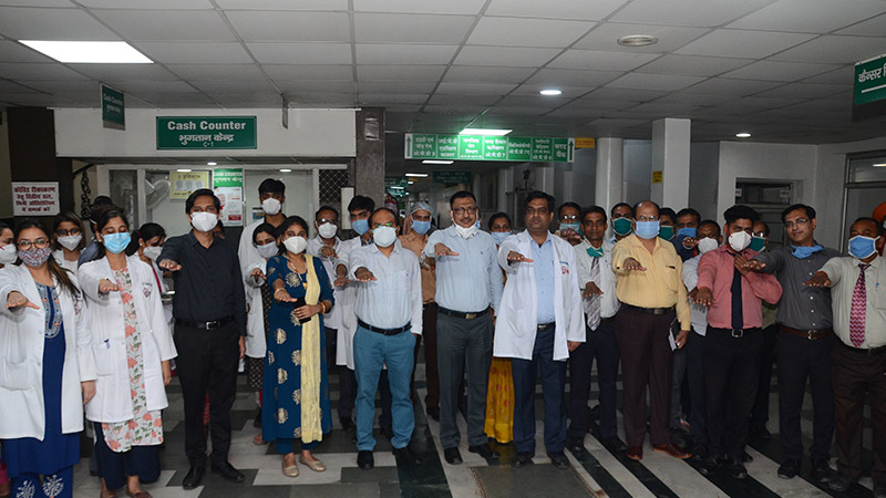 SRMS Oncology Department of SRMS IMS celebrated World No Tobacco Day