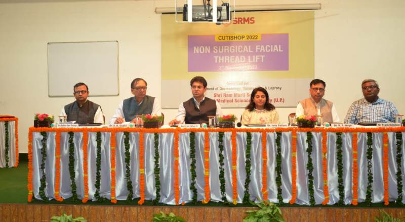 WORKSHOP ON ‘NON-SURGICAL FACIAL THREAD LIFT’ AT SRMS IMS, BAREILLY