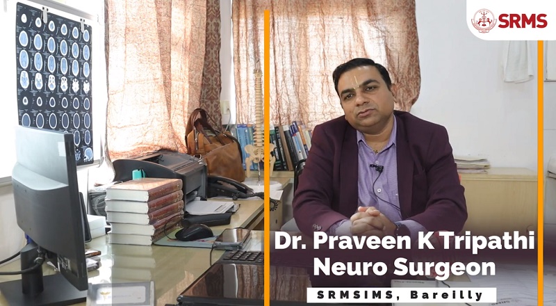 DR PRAVEEN TRIPATHI OF SRMS IMS BAREILLY SUCCESSFULLY OPERATES A RARE CASE OF MCA CEREBRAL/INTRACRANIAL ANEURYSM
