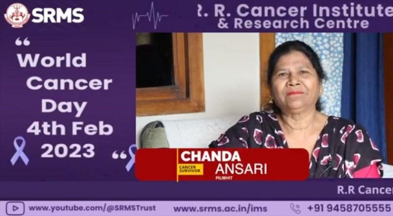 SRMS IMS FELICITATES #CANCERSURVIVOR CHANDA ANSARI ON WORLD CANCER DAY