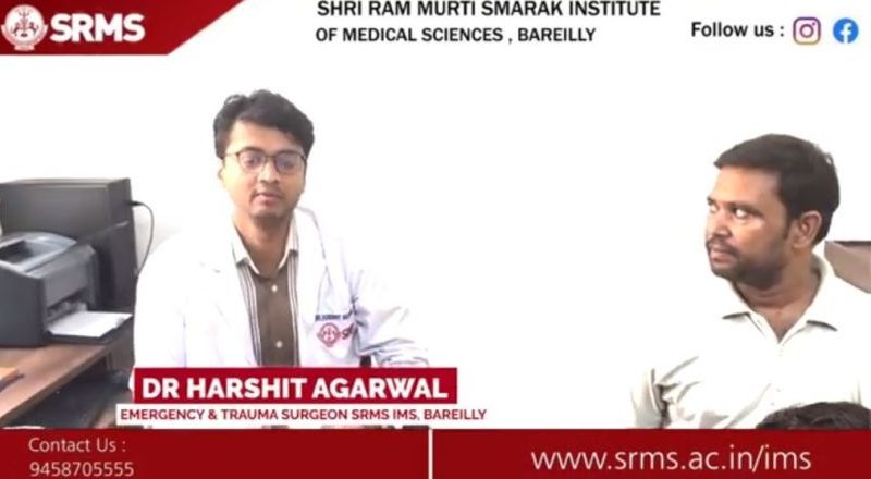 INSPIRING MEDICAL MIRACLE: SRMS MEDICO DR HARSHIT AGARWAL RESCUES 5- YEAR-OLD FROM NEAR-DEATH LIVER TRAUMA!